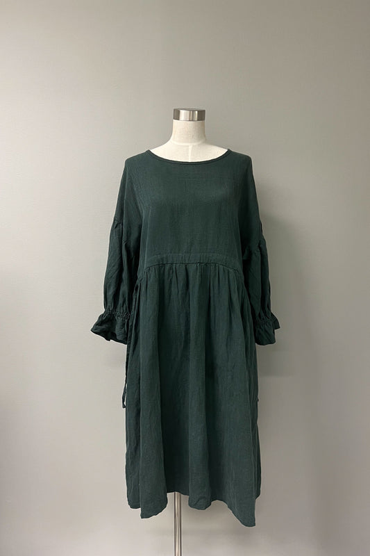 Amélie dress, Deep green