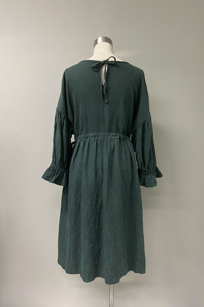 Amélie dress, Deep green